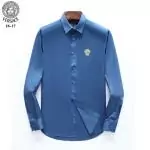 chemise versace homme pas cher single blue